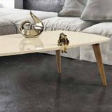Orta Sehpa 11781 Osm Oval Kayin Retro Ayak Krem Ceviz Tabla Kutu Sevk El Yapim