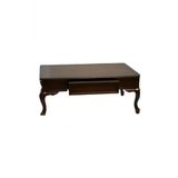 Orta Sehpa 18524 Klasik Model Kayın Aslan Ayak MDF Tabla ceviz Natüre El Yapım