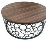 Orta Sehpa St 17636 Cnc Osmanl Design Metal Cnc Kesim Mdf Cevız Renk Tabla Elyapı