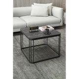 Orta Sehpa ve Zigon Sehpa Oval Lüx 5'li Set Atlantik Çam