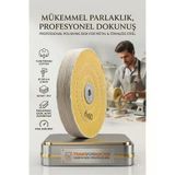 Orta Sert Polisaj Keçesi 6x60 60 Katlı 150mm - Pamuk Bez Disk Ayna Parlaklığı Metal Parlatma Keçesi 723116