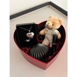 Orta Valentine&Doğum günü,Sevgiliye Özel Hediye Kutu,Te Amo Kalpli Kolye,Yüzük,Anahtarlık,Mum 0607
