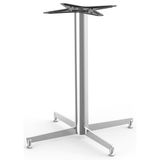 Ortadan Tablalı Modern Parlak Krom Cube Masa Ayağı 70-460 Mm.