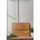 Ortakçı Design Ahşap Desenli-19 | Temperli Cam Kesme Tahtası - Cam Kesme Tablası 30*40 Cm