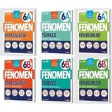 Ortaöğretim Fenomen Okul 2027 6. Sınıf Matematik + Türkçe + Fen A + B Serisi Soru Seti 6 Kitap Güncel Müfredat Maarif Model 4695812269