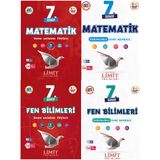 Ortaöğretim Limit 2027 7. Sınıf Matematik + Fen Bilimleri Konu Anlatım Föyleri + Soru Bankası Seti 4 Kitap Maarif Model 2593910359