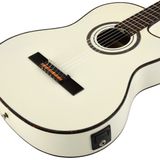Ortega RCE145WH Thinline Elektro Klasik Gitar (Beyaz)