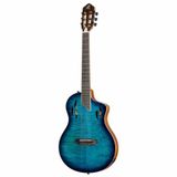 Ortega Tourplayer Deluxe Rtpdlx- Fma Elektro Klasik Gitar Blue B