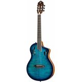 Ortega Tourplayer Deluxe Rtpdlx- Fma Elektro Klasik Gitar Blue Burst