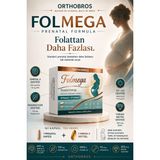 Orthobros Folmega Folik Asit ve Omega 3 – Dha, Multivitamin, Demir, D3 K2 – Anne Adayları Için 30 Kapsül+30 Softgel