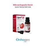 Orthogen LipoFix Damla 30 ml | Mikroenkapsüle Demir İçeren Takviye Edici Gıda