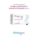 Orthogen Pregnom Max 60 Kapsül – Omega 3, Vitamin, Mineral ve Probiyotik İçeren Takviye Edici Gıda