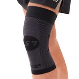Orthosleeve® KS7 diz bandajı |exklusive Kompressionstechnologie 7 zonen| Schmerzlinderung Laeuferknie,, diz, Itbs, şişkinliğe & Arthritis | | der Knies şekli şekilde hafif | kan dolaşımını destekler, Siyah