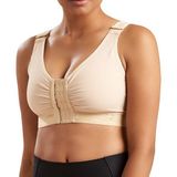 Orthosun Göğüs Büyütme ve Küçültme Ameliyat Sonrası Büzgülü Agraflı Kancalı Sütyen Liposuction LS-500 - Bej - 2XL