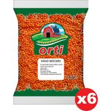 Orti Kırmızı Mercimek 6 x 1 kg - 6 kg