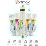 Ortimax 5'li Su Arıtma Filtre Seti – Pp Sediment, Gac, Cto Karbon, Membran ve Post Karbon - Açık Bej