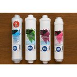 Ortimax FİLTEK 4'lü Inline Su Arıtma Filtre Seti NSF Sertifikalı