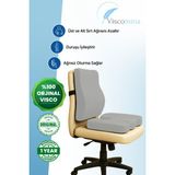 Ortopedik Bel ve Oturma Minderi 2'li Takım - 35 × 45 cm - Gri-2