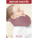 Ortopedik Boyun Yastığı Visco Boyun Destekli Seyahat Hipoalerjik Yastık 8 Farklı Renk - 28 x 28 cm - Toz Pembe