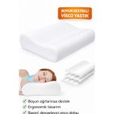 Ortopedik Boyun Yastığı Visco | Boyun Düzleşmesi ve Ağrısı İçin Ergonomik Yastık