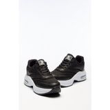 Ortopedik Kaymaz Kırılmaz Taban Konforlu Ortopedik Jel Tabanlı Sneakers Yürüyüş Spor Ayakkabı - Siyah - Beyaz