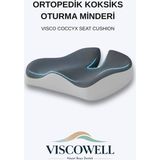 Ortopedik Koksiks Oturma Minderi Oturma Simidi Koltuk Sandalye Minderi Kuyruk Sokumu Yastığı - Geometrik - 1