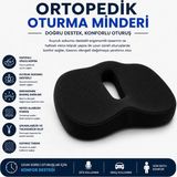 Ortopedik Oturma Minderi – Kuyruk Sokumu Destek Minderi Uzun Süreli Oturuşlar Için Ergonomik O - Çok Renkli