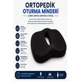 Ortopedik Oturma Minderi – Kuyruk Sokumu Destek Minderi Uzun Süreli Oturuşlar İçin Ergonomik Ofis ve Araç Koltuğu Minderi Visco Minder
