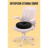 Ortopedik Oturma Simidi Koltuk Minderi Kuyruk Sokumu Yastığı Yuvarlak 43 * 9 Cm DVM-02S