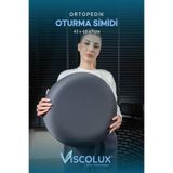 Ortopedik Oturma Simidi - Visco Oturma Simidi Doğum Sonrası Rahatlatıcı Yastık Füme