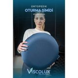 Ortopedik Oturma Simidi - Visco Oturma Simidi Doğum Sonrası Rahatlatıcı Yastık Mavi - Çok Renkli