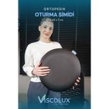 Ortopedik Oturma Simidi - Visco Oturma Simidi Doğum Sonrası Rahatlatıcı Yastık Siyah