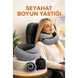 Ortopedik Spiral Boyun Destekli Seyahat YASTIĞI%100 Ortopedik Visko - 10 cm - Çok Renkli