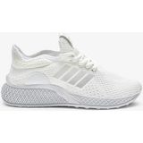 Ortopedik Spor Ayakkabı Şeritli Bağcıklı Hava Alan Ultra Rahat Hafif Taban Sneaker T-135 - Beyaz