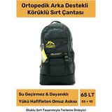 Ortopedik Su Geçirmez Konfor Modeli Fermuarlı Büyük Boy Çok Gözlü Bölmeli Kamp Outdoor Sırt Çantası - Tek Ebat - --Siyah