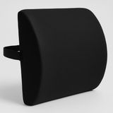 Ortopedik Visco Bel Destek Minderi 36X33X12 cm – Yıkanabilir Kılıf, Çanta Kılıflı - 36 x 34 cm - Siyah