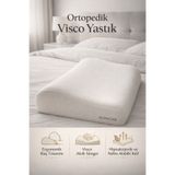 Ortopedik Visco Boyun Yastığı Boyun Düzleşmesine Destekli Lüks Yastık FS-VSCYSTK-001