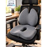 Ortopedik Visco Minder 2’li Set – Ergonomik Sırt Bel Desteği ve Kuyruk Sokumu Destekli Oturma Minderi