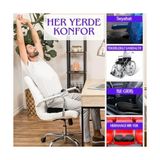 Ortopedik Visco Oturma Minderi – Coccyx Destekli Hemoroid ve Basur Yastığı | Elastik Oturma Simidi, Siyah, Standart Boy - Option-1