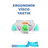 Ortopedik Visco Yastık Boyun Fıtığı Boyun Ağrısı Destekli Güzellik Yastığı Royalrelax Gri