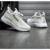 Ortopedik Yumuşak Taban Günlük Yazlık Sneaker Spor Ayakkabı Pembe Lila Beyaz Anne Kız Kombini - Gri
