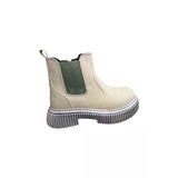 OrtopedikAL 1087 Filet Unisex Erkek Ve Kız Çocuk Bot Bej Süet Yanı Lastikli ve Fermuarlı Anatomik