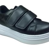 OrtopedikAL 1087 Kız Çocuk Siyah-Beyaz Tbn Cırtlı Sneaker Spor Ayakkabı