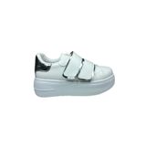 OrtopedikAL 2001 Womenly Moda Beyaz Cırtlı Kadın Sneaker Spor Ayakkabı