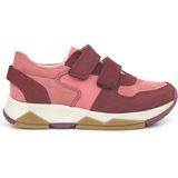 Ortopedikal 3880 Rakerplus Hakiki Deri Bordo Pembe Çocuk Sneakers Spor Ayakkabı Cırtlı - Bordo - Pembe