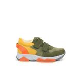 OrtopedikAL 3880 Rakerplus Hakiki Deri Haki Turuncu Sarı Çocuk Sneakers Spor Ayakkabı Cırtlı