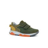 OrtopedikAL 3880 Rakerplus Hakiki Deri Haki-Yeşil Çocuk Sneakers Spor Ayakkabı Cırtlı