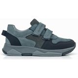 Ortopedikal 3880 Rakerplus Hakiki Deri Koyu Gri Siyah Çocuk Sneakers Spor Ayakkabı Cırtlı - Koyu Gri - Siyah