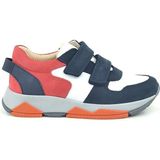 Ortopedikal 3880 Rakerplus Hakiki Deri Lacivert Beyaz Kırmızı Çocuk Sneakers Spor Ayakkabı Cırtlı - Lacivert - Beyaz - Kırmızı