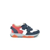 OrtopedikAL 3880 Rakerplus Hakiki Deri Lacivert Beyaz Kırmızı Çocuk Sneakers Spor Ayakkabı Cırtlı